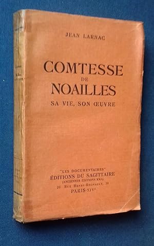 Seller image for Comtesse de Noailles - Sa vie, son oeuvre. for sale by Librairie Pique-Puces