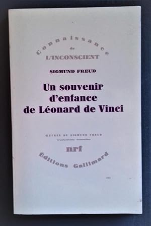 Image du vendeur pour Un Souvenir d'Enfance de Lonard de Vinci. Traduction nouvelle.- Prface de J.B. PONTALIS. mis en vente par Librairie Pique-Puces