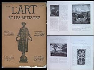L'ART ET LES ARTISTES n°49 1909 RENE MENARD, PIERRE GASTON RIGAUD, TANAGRA