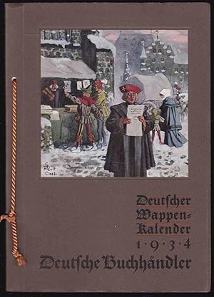 Image du vendeur pour Deutscher Wappen-Kalender 1934 - Deutsche Buchhndler mis en vente par Graphem. Kunst- und Buchantiquariat