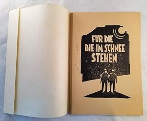 Seller image for Fur did die in schnee stehen - LIMITED AND SIGNED BY AUTHOR AND ARTIST - 20 FULL-PAGE WOODCUTS SIGNED BY FLEISCHER - [WOODCUTS - RADICAL ART] for sale by Bibliophilia Books