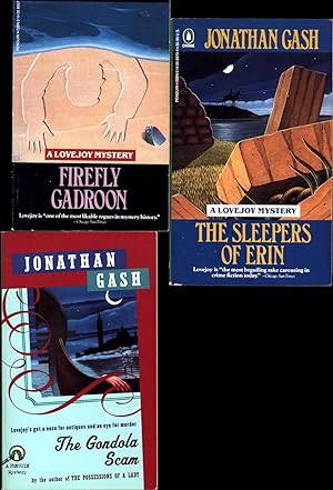 Bild des Verkufers fr Firefly Gadroon / A Lovejoy Mystery, AND The Sleepers of Erin, AND The Gondola Scam (THREE LOVEJOY MYSTERY PAPERBACKS FOR ONE PRICE) zum Verkauf von Cat's Curiosities