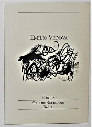 Emilio Vedova Galerie Buchmann 1984 with original drawing by Vedova