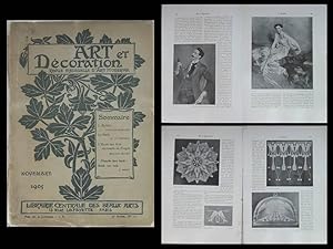 ART ET DECORATION - NOVEMBRE 1905 - BOLDINI, BATIK, ARTS DECORATIFS PRAGUE