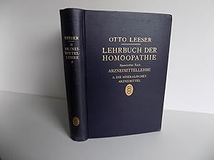 Lehrbuch der Homöopathie. Spezieller Teil: Arzneimittellehre A: Die mineralischen Arzneimittel.