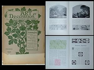 ART ET DECORATION - FEVRIER 1912 - LOUIS MORIN, AURIOL, ARMOIRIES JAPONAISES,GRASSET