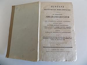 Bild des Verkufers fr Iustini Historiae Philippicae. Ex recensione Abrahamii Gronovii et cum diversitate lectionis Graevianae accurate edidit, doctorum hominum commentarios varias lectiones librorum, nondum adhibitorum suasque adnotationes atque indices adiecit Carolus Henricus Frotscher. Praemittitur notitia litteraria et A. H. L. Heerenii commentatio de Trogi Pompeii fontibus et auctoritate. Vol. I-III in 3 Bnden. zum Verkauf von Antiquariat Rolf Bulang