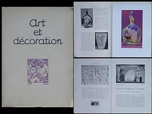 ART ET DECORATION - MAI 1920 - MAURICE MARINOT, MARQUET, THEATRE, FAUCONNET