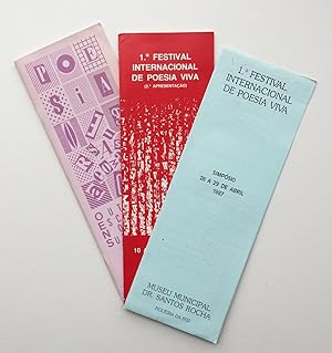 Seller image for Festival Internacional de Poesia Viva (3 brochures, Complete set) for sale by William Allen Word & Image