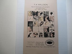T A Willson Fragments Recent Etchings. Lithographs and Drawings, Stephen Maltz and Susan Loppert ...
