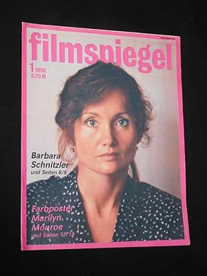 Filmspiegel, 35. Jahrgang, Heft 1, 1990. Barbara Schnitzler. Doppelseitiges Farbposter: Marilyn M...