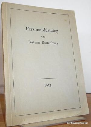 Bild des Verkufers fr Personal-Katalog des Bistums Rottenburg 1952. zum Verkauf von Antiquariat Christian Strobel (VDA/ILAB)