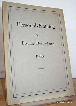Bild des Verkufers fr Personal-Katalog des Bistums Rottenburg 1950. zum Verkauf von Antiquariat Christian Strobel (VDA/ILAB)