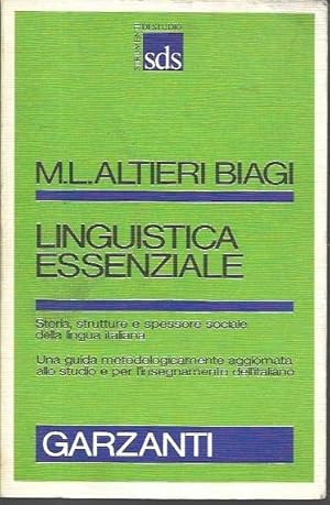 Imagen del vendedor de Luinguistica essenziale a la venta por Messinissa libri