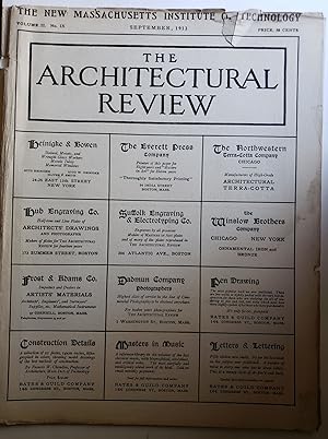 The Architectural Review, Volume II, No IX September, 1913