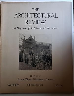 The Architectural Review. A Magazine of Architecture & Decoration Vol XXXV, No. 211, June 1914