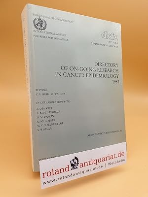 Image du vendeur pour Directory of on-going research in cancer epidemiology Teil: 1984 / International Agency for Research on Cancer: IARC scientific publications ; No. 62 mis en vente par Roland Antiquariat UG haftungsbeschrnkt
