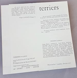 Terriers N°2 - Cahier de littérature