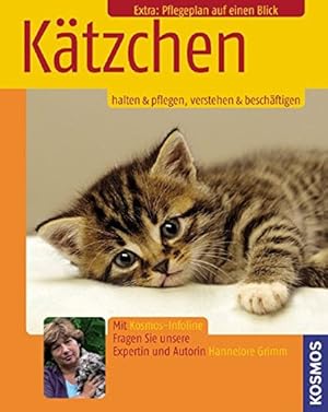 Bild des Verkufers fr Ktzchen : halten & pflegen, verstehen & beschftigen ; extra: Pflegeplan auf einen Blick ; mit Kosmos-Infoline. Autorin Hannelore Grimm. [Fotos Ulrike Schanz] zum Verkauf von NEPO UG