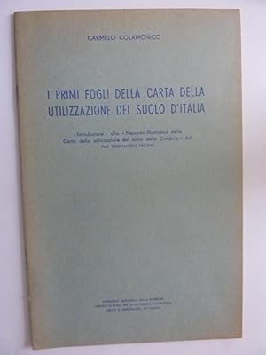 Immagine del venditore per I PRIMI FOGLI DELLA CARTA DELLA UTILIZZAZIONE DEL SUOLO D'ITALIA venduto da Historia, Regnum et Nobilia