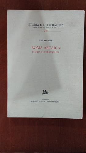 Roma Arcaica storia e storiografia