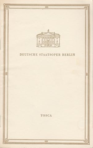 Seller image for Programmheft Giacomo Puccini TOSCA 2. Mai 1957 for sale by Programmhefte24 Schauspiel und Musiktheater der letzten 150 Jahre