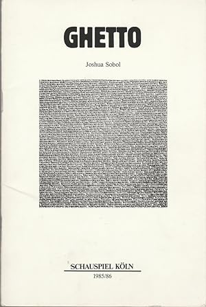 Seller image for Programmheft Joshua Sobol GHETTO Premiere 18. Oktober 1985 Spielzeit 1985 / 86 for sale by Programmhefte24 Schauspiel und Musiktheater der letzten 150 Jahre