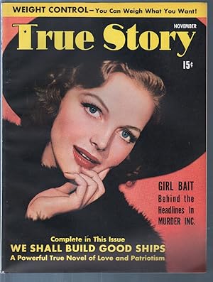 Seller image for True Story 11/1941-Elyse Knox-Jack Benny-Eddie Cantor-exploitation-pulp thrills-VF+ for sale by DTA Collectibles