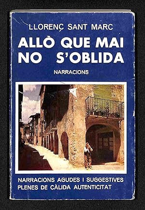 Seller image for All que mai no s'oblida, narracions for sale by Els llibres de la Vallrovira