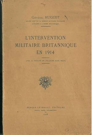 L'intervention militaire britannique en 1914.