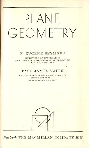 Image du vendeur pour Plane Geometry mis en vente par Clausen Books, RMABA