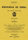 Imagen del vendedor de Crnica de la provincia de Soria a la venta por AG Library