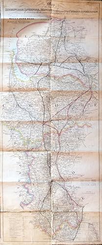 Map of the Environs of Birmingham, Liverpool, Manchester, the Potteries & Preston Exhibiting All ...