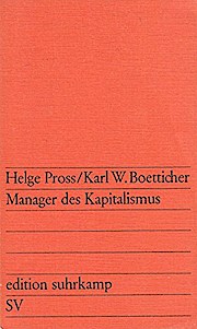 Imagen del vendedor de Manager des Kapitalismus a la venta por Versandbuchhandlung Kisch & Co.