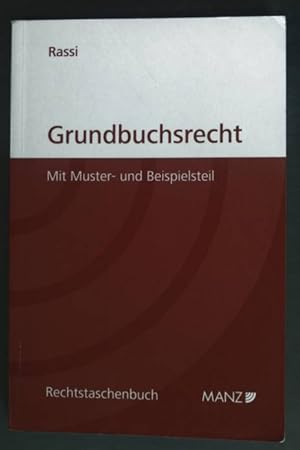 Seller image for Grundbuchsrecht. Rechtstaschenbuch. for sale by books4less (Versandantiquariat Petra Gros GmbH & Co. KG)