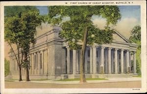 Seller image for Ansichtskarte / Postkarte Buffalo New York USA, First Church of Christ Scientist for sale by akpool GmbH