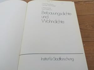 Bild des Verkufers fr Bebauungsdichte und Wohndichte. Institut fr Stadtforschung (Series), 28. zum Verkauf von Antiquariat Bookfarm