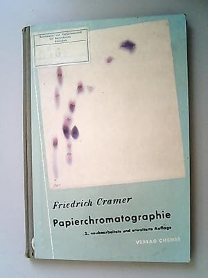 Bild des Verkufers fr Papierchromatographie. (= Monographien zu Angewandte Chemie" und "Chemie-Ingenieur-Technik", Nr. 64) zum Verkauf von Antiquariat Bookfarm