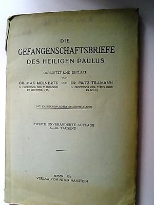 Bild des Verkufers fr Die Heilige Schrift des Neuen Testaments Teil: Bd. 6., Die Gefangenschaftsbriefe d. hl. Paulus zum Verkauf von Antiquariat Bookfarm