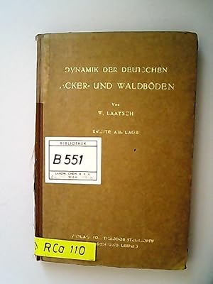 Seller image for Dynamik der deutschen Acker- und Waldbden. for sale by Antiquariat Bookfarm