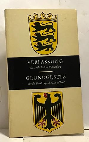 Verfassung des Landes Baden-Württemberg - verkundet am 19 november 1953