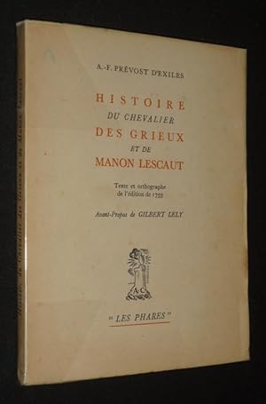 Imagen del vendedor de Histoire du Chevalier des Grieux et de Manon Lescaut a la venta por Abraxas-libris