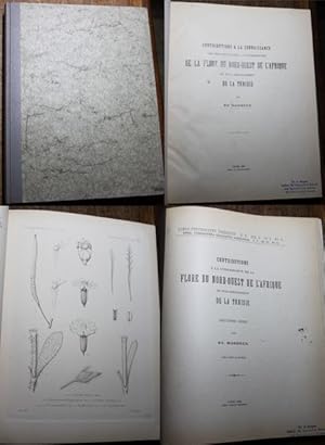 Bild des Verkufers fr Contributions a la connaissance de la flore du nord-ouest de l'Afrique et plus spcialement de la Tunisie Erste Serien in 4 Teilen, Zweite Serie Des Renonculacees - Cucuebitacees; Primulaceae - Labiatae; Plombaginees - Graminees; Graminees - Polypodiacees; zum Verkauf von Antiquariat im OPUS, Silvia Morch-Israel