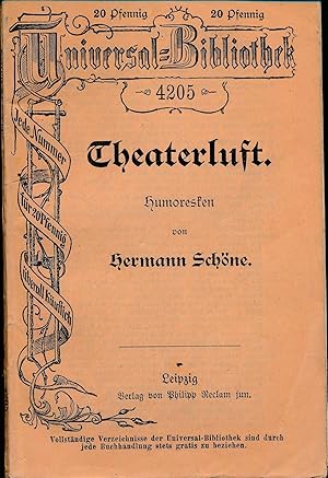 Bild des Verkufers fr Theaterluft,Humoresken; Universal-Bibliothek 4205,Humoresken; Universal-Bibliothek 4205";"Humoresken; Universal-Bibliothek 4205" zum Verkauf von Antiquariat Kastanienhof