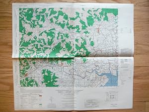 U.S. Army Map Service Map of Takeo, Japan (1946)