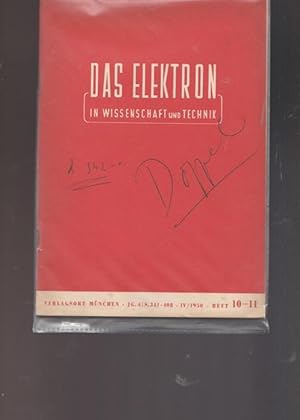 Das Elektron in Wissenschaft und Technik. Jahrgang 4. Oktober - November 1950. Heft 10/11.