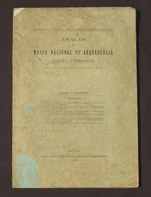 Anales del Museo Nacional de Arqueologia, Historia y Etnografia. Registrados como artículo de 2º ...