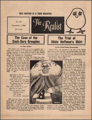 Image du vendeur pour The Realist, No. 84 (Nov. 1968) mis en vente par Specific Object / David Platzker