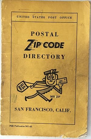 Immagine del venditore per Postal Zip Code, San Francisco, Calif. venduto da aspen ridge