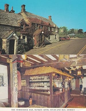 Bankes Arms Pub Studland Dorset 2x Postcard s